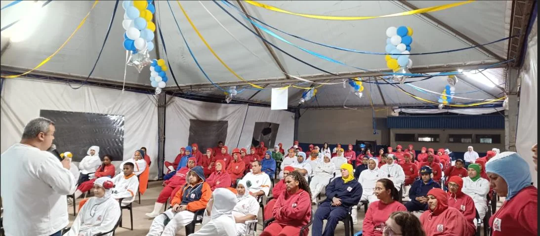 Palestra com as equipes